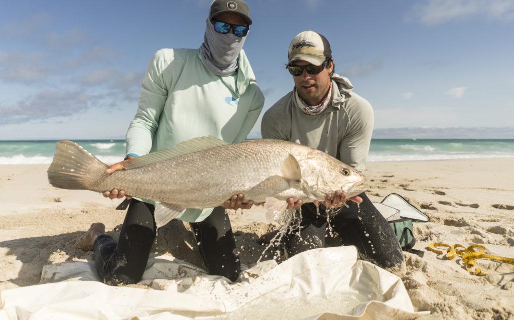 Graeme Forrer with a beautiful reward after many miles of walking. Photo: Steve Benjamin/Animal Ocean Image