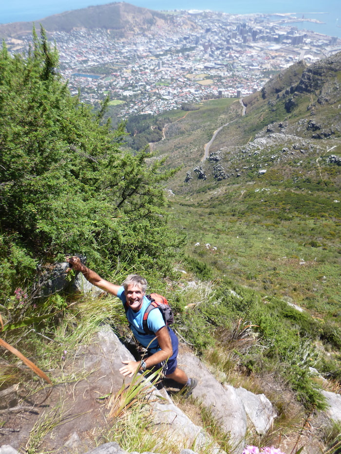 Ledges - the quickest way to Devil's Peak, provided you don't slip Image