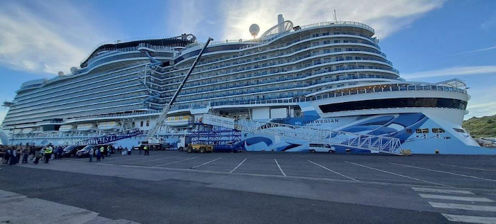 The NCL Prima is an eye-catching vessel. The NCL Prima cruise ship
