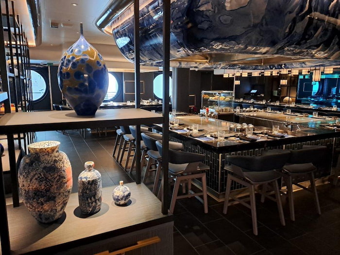 Diverse restaurants on board include a tepanyaki eatery norwegein prima cruise