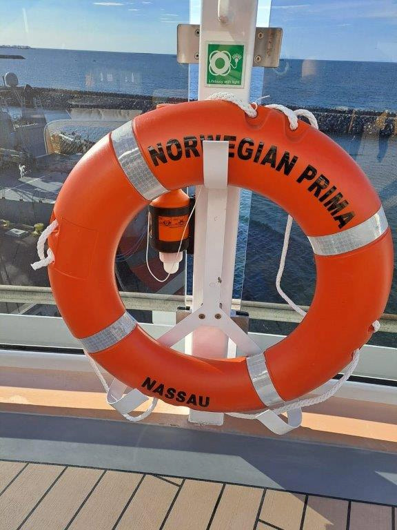 Just in case. norwegein prima cruise