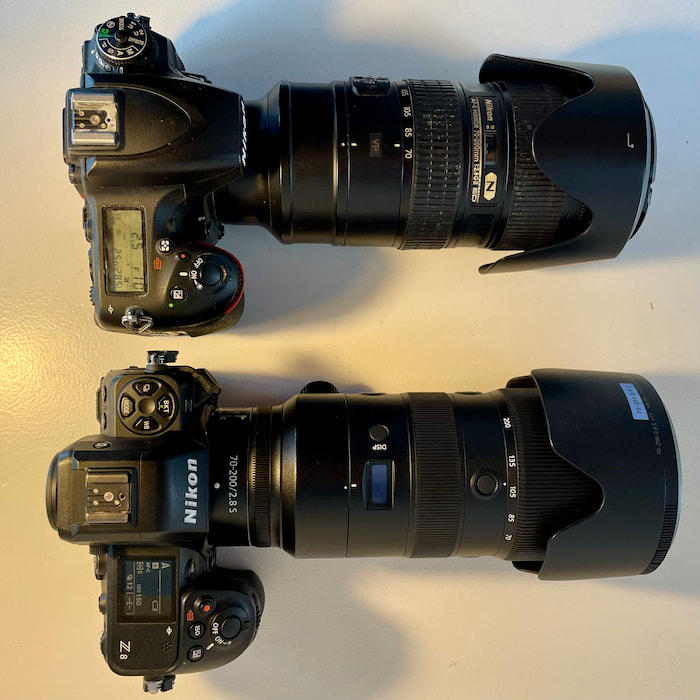 Nikon Z8 compared to Nikon D750 nikon z8 for bird photography