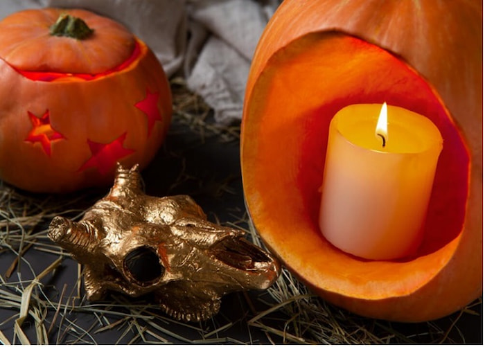 candle heating polytunnel