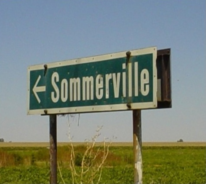 The only indication today of a once successful game reserve. somerville sign orange free state