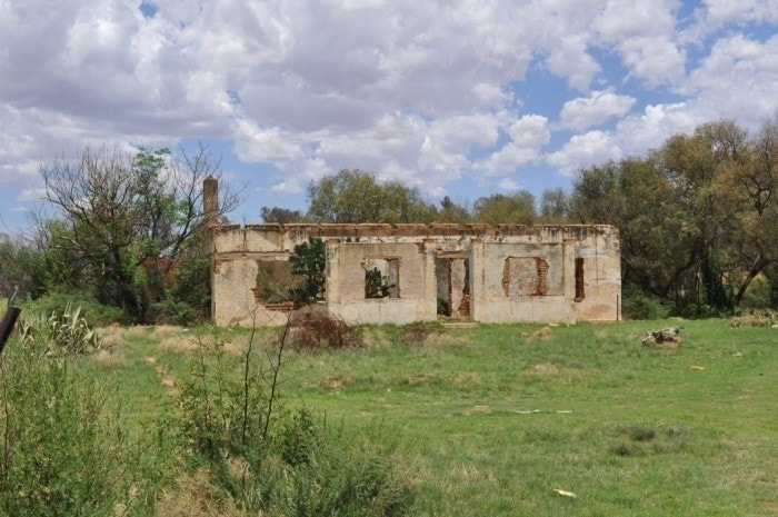 The remains of an old game warden’s house. remains of an old game warden’s house