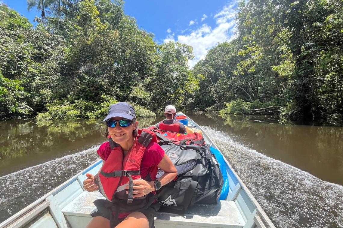 Individuals on Boat to Maturaca
