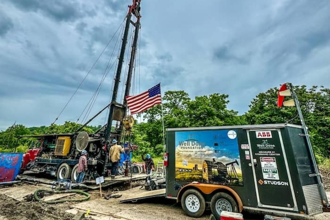 The Well Done Foundation Setup to Plug Wells 