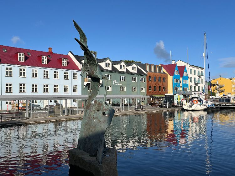 A beautiful town of Tórshavn.
